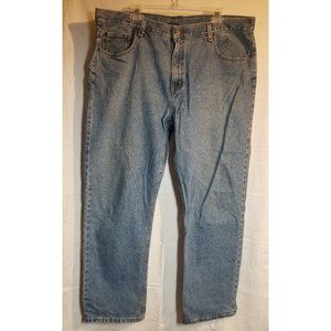 Faded Glory men's jeans size 42/32 heavy weight cotton denim 5 pockets loose fit